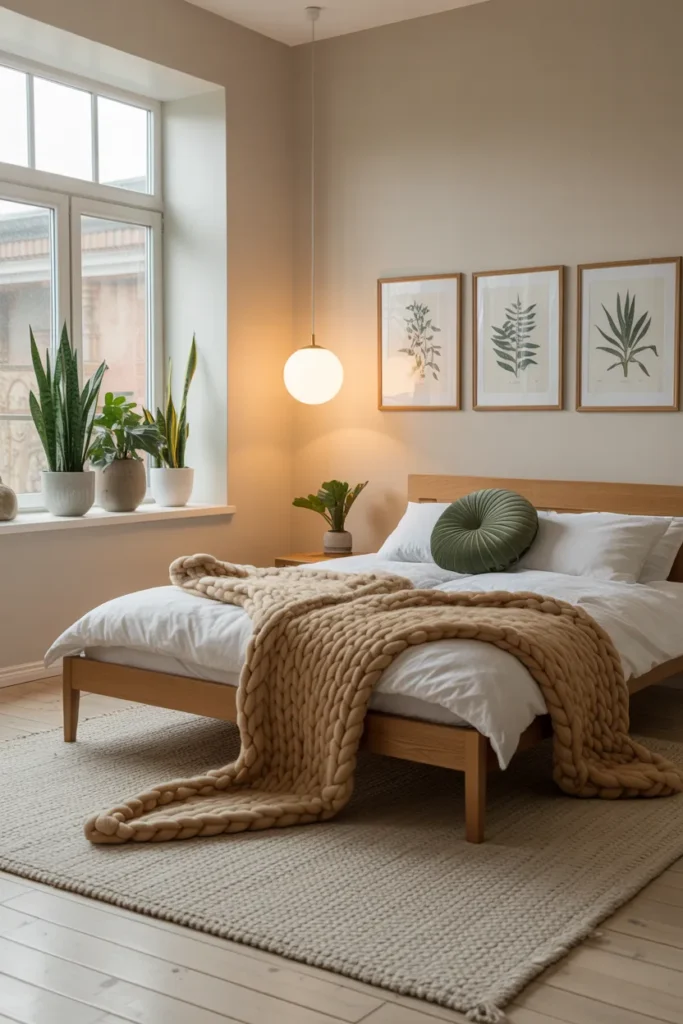 Japandi Cozy Minimal Bedroom