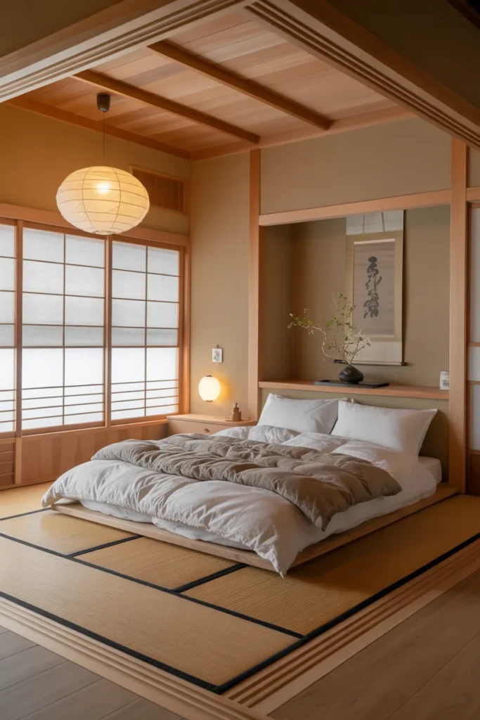 Japandi Tatami Bedroom