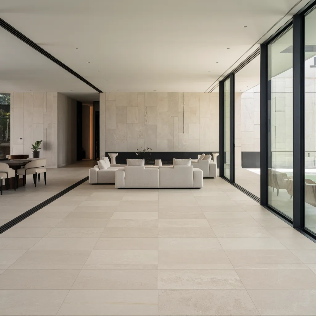 Must-See 31+ Floor Tile Designs That Blend Beauty and Durability 30 Large-Format Minimalism