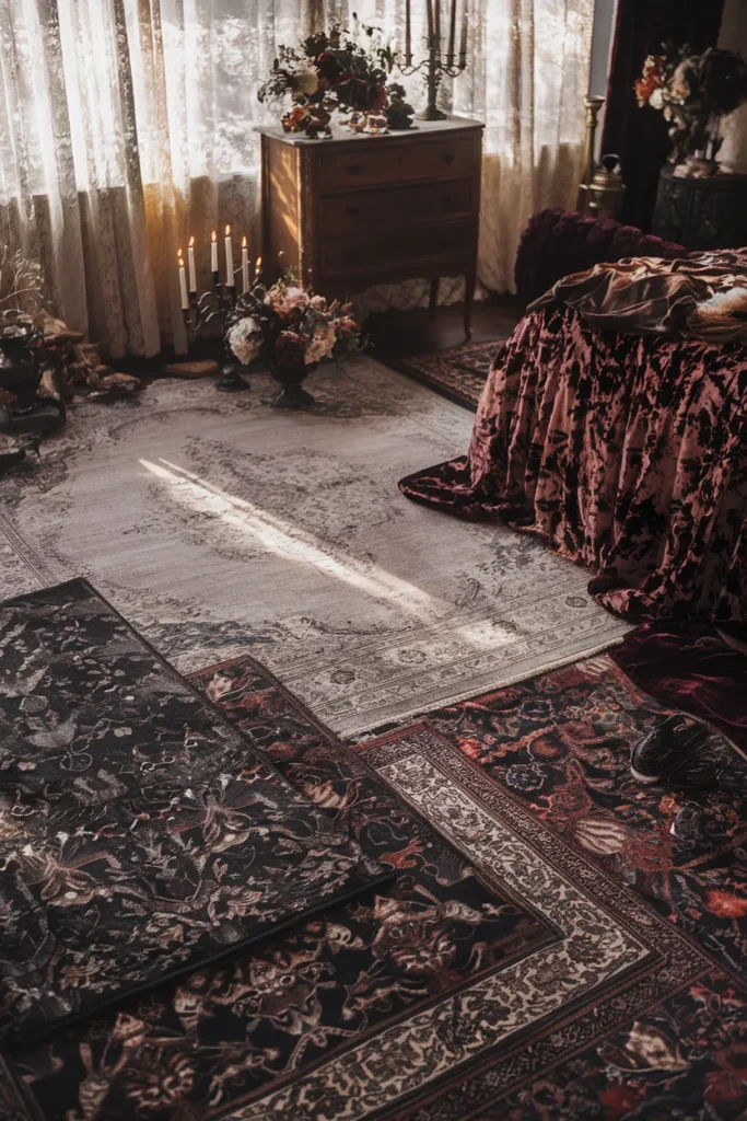  Layered Rugs in Dark Patterns