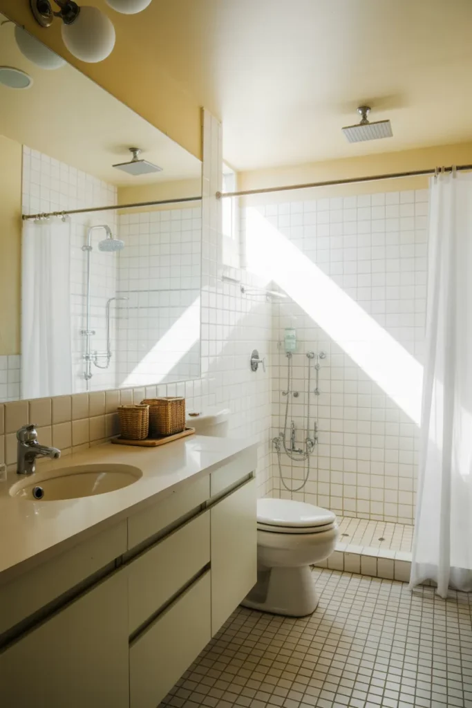 How to Decorate a Small Bathroom on a Budget 7 Make the Most of Mirrors and Glass