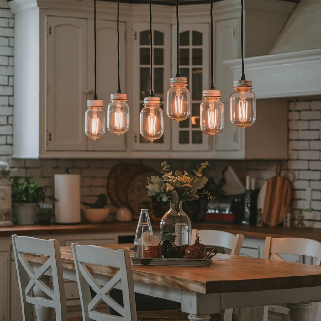 Mason Jar Pendant Lights