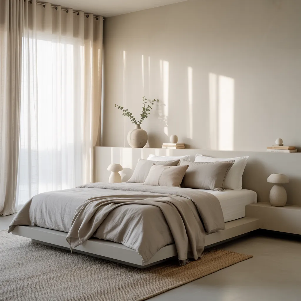 25 Contemporary Bedroom Ideas to Refresh, Relax, and Reimagine Your Space 3 Minimalist Calm with Clean Lines