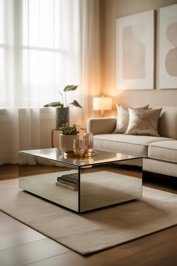 Mirrors on Furniture for Extra Light