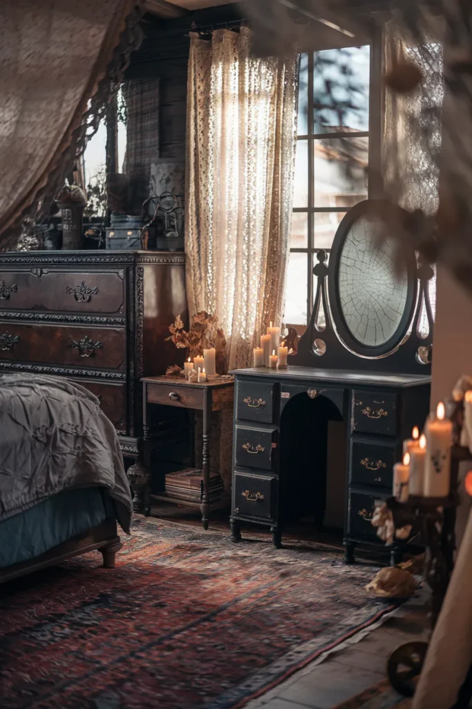 Mismatched Vintage Furniture Finds