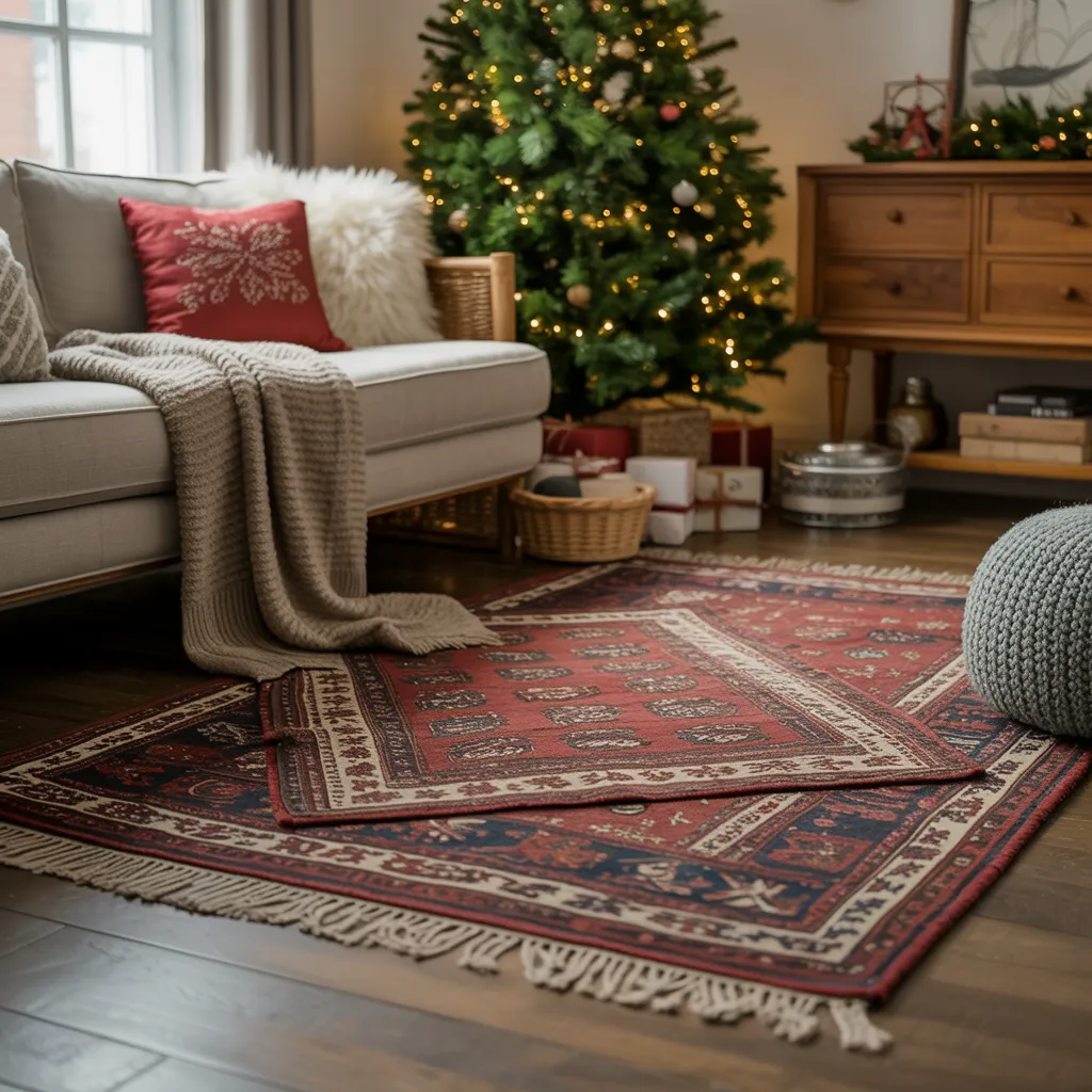 Mix of Textures with Layered Rugs
