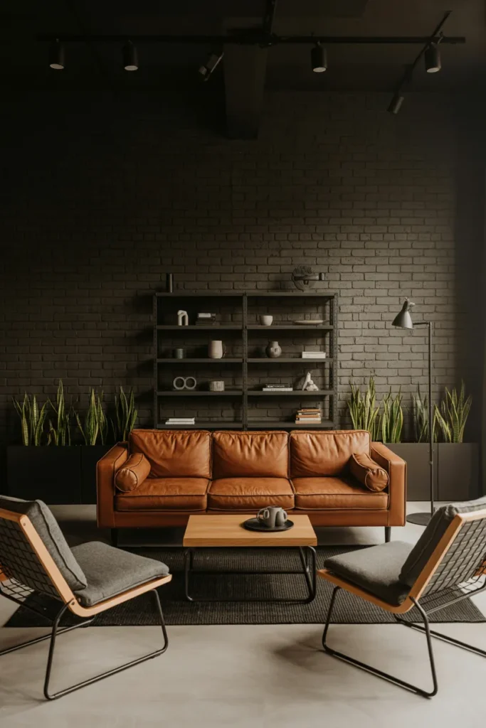 Modern Industrial Scandinavian Living Room
