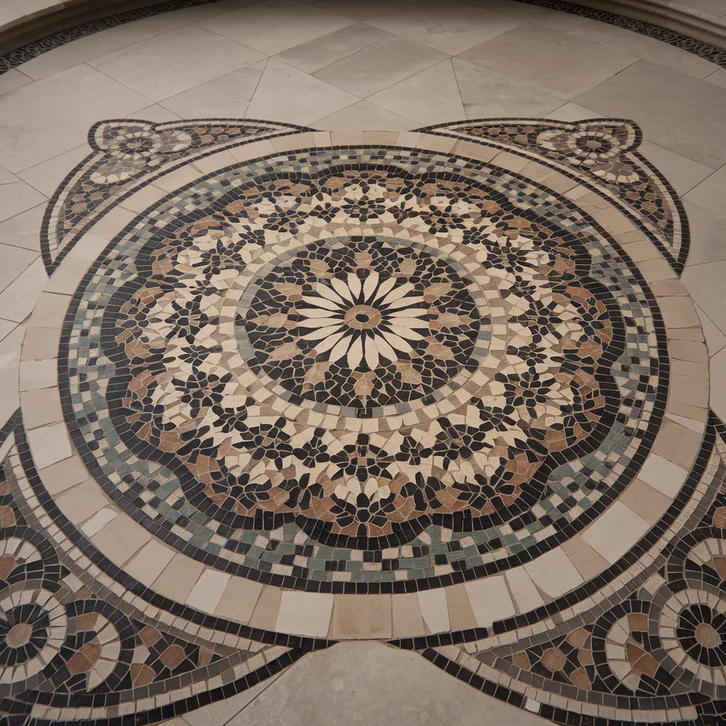 Must-See 31+ Floor Tile Designs That Blend Beauty and Durability 16 Mosaic Storytelling