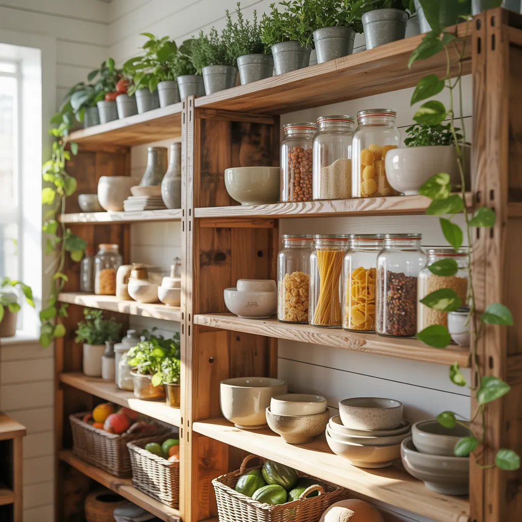 Open Shelving with Personal Touches