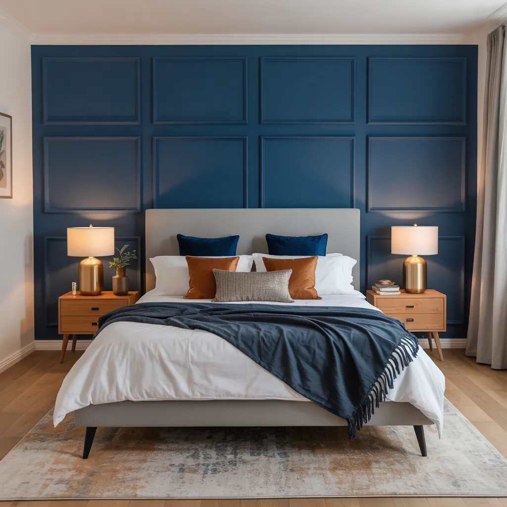 How to Create a DIY Bedroom Accent Wall Step by Step 6 Painted Wall