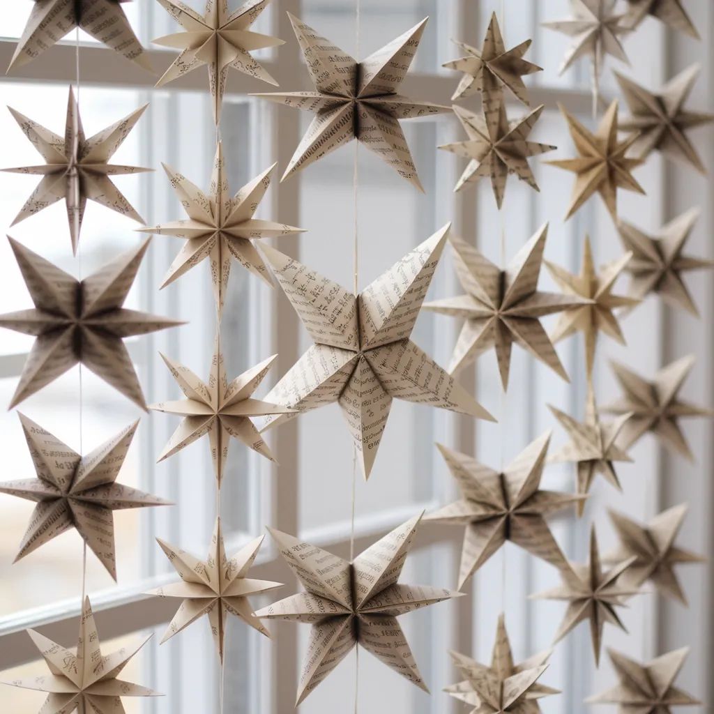 Paper Star Garland