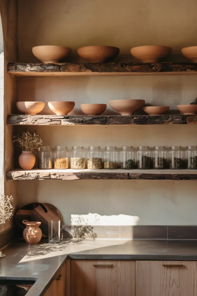 Raw Edge Wooden Shelves