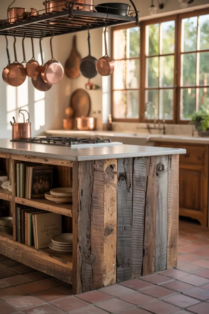 Reclaimed Wood Kitchen Island