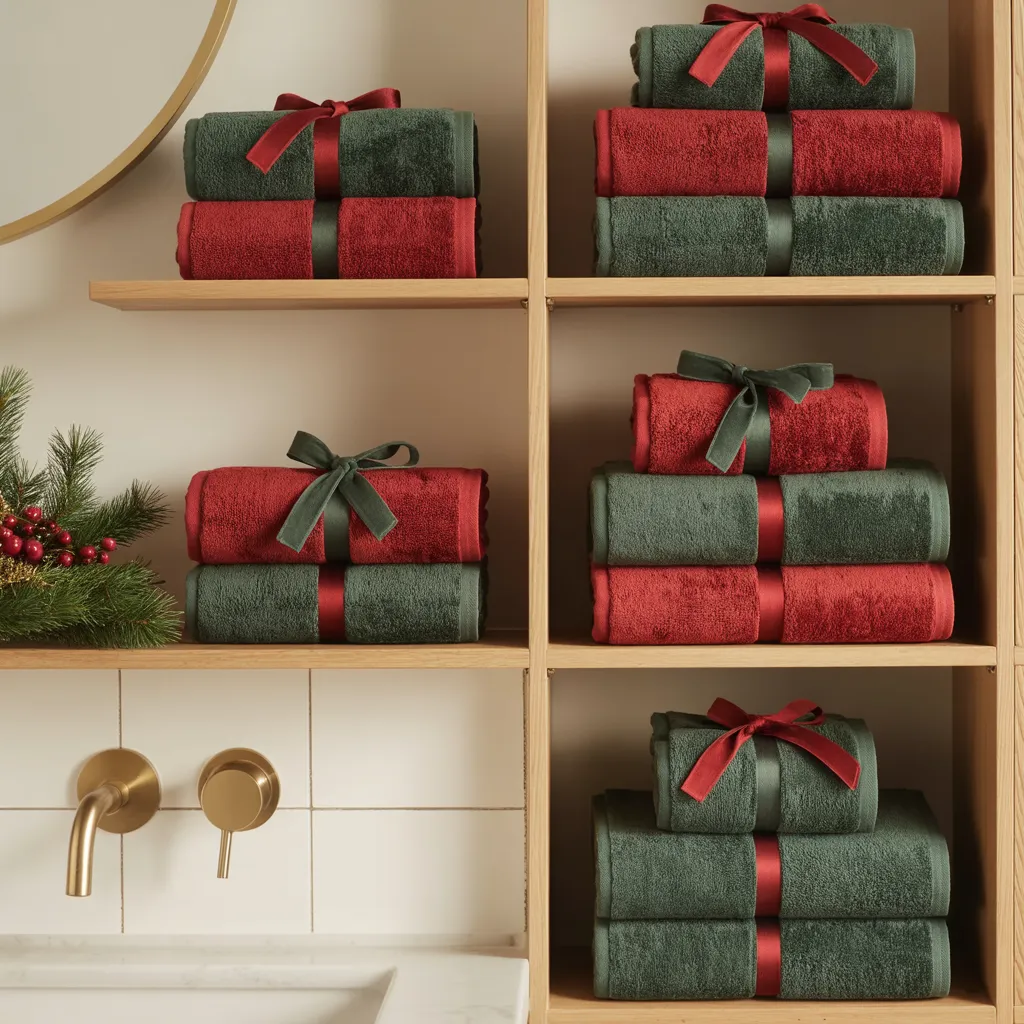 Red and Green Towel Swap