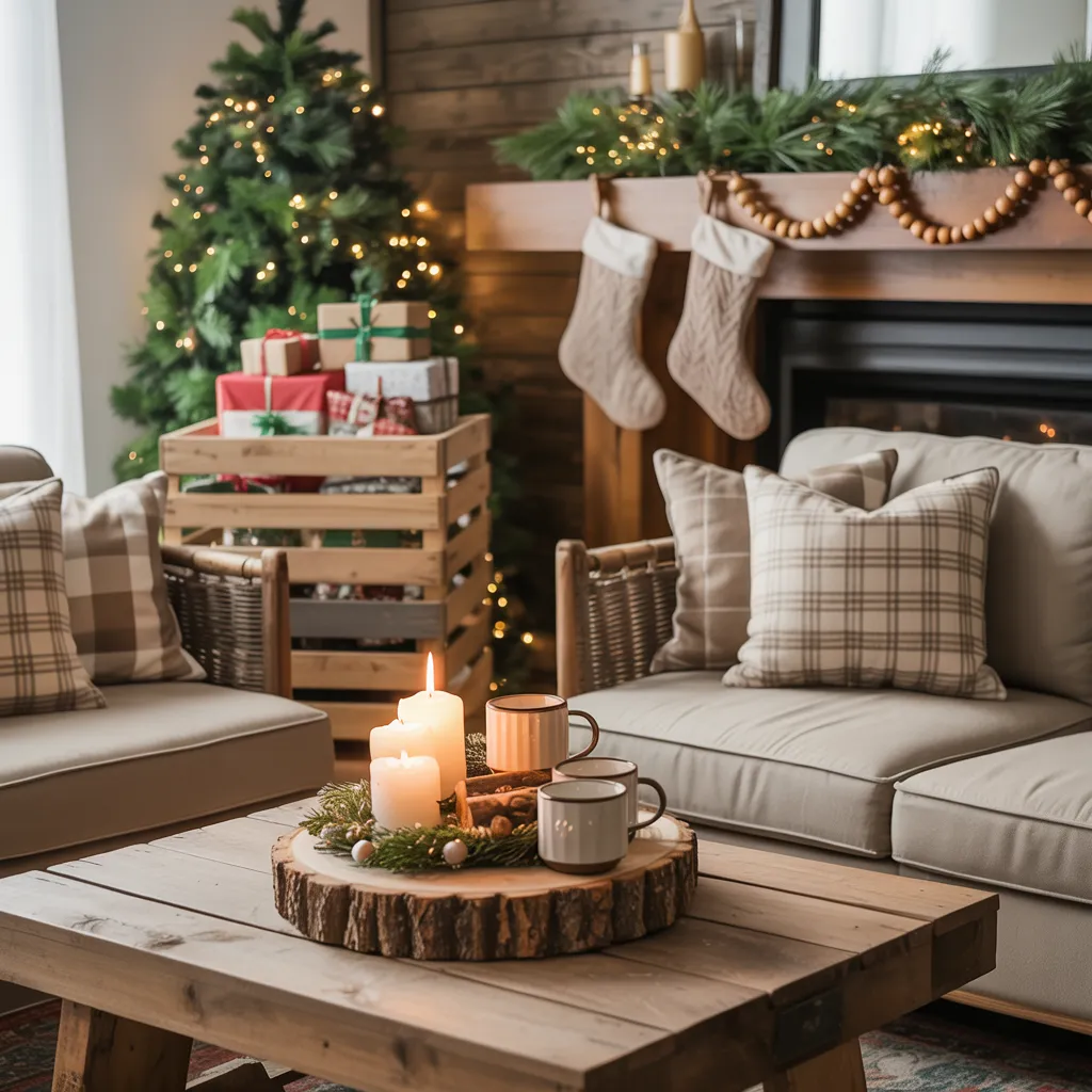 Rustic Charm with Wooden Accents