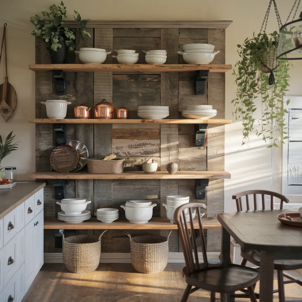 Rustic Open Shelving Charm