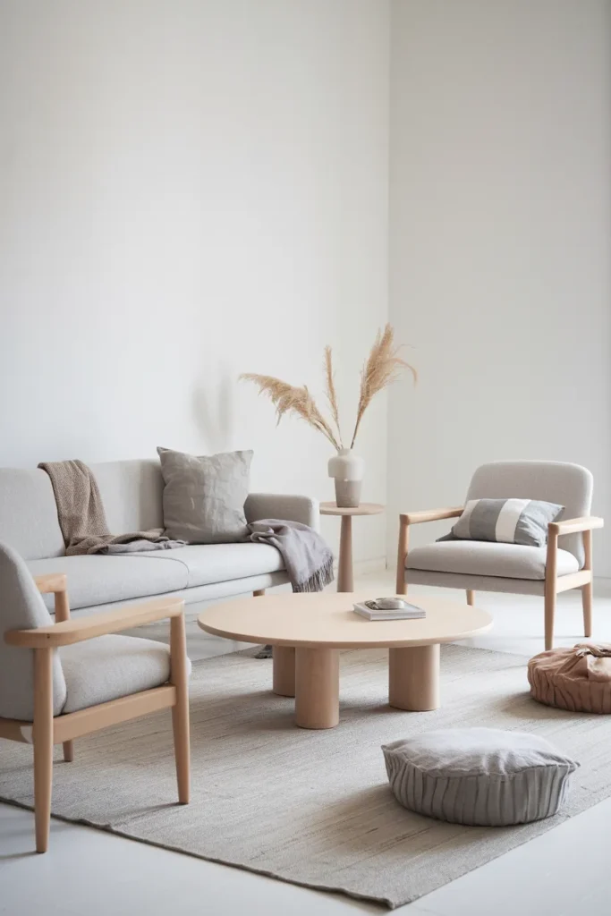 Scandinavian Living Room with Neutral Tones