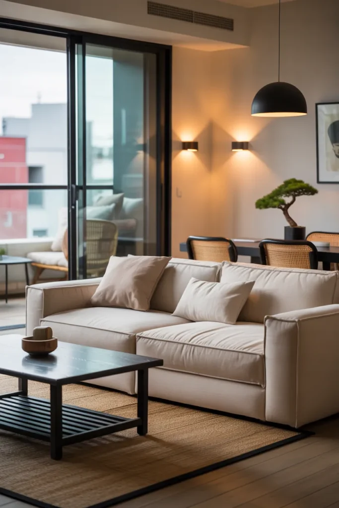 Scandinavian Urban Apartment Living Room