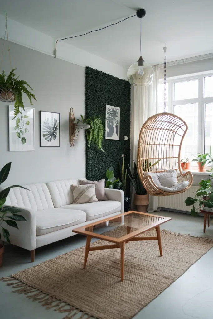 Scandinavian Urban Jungle Living Room