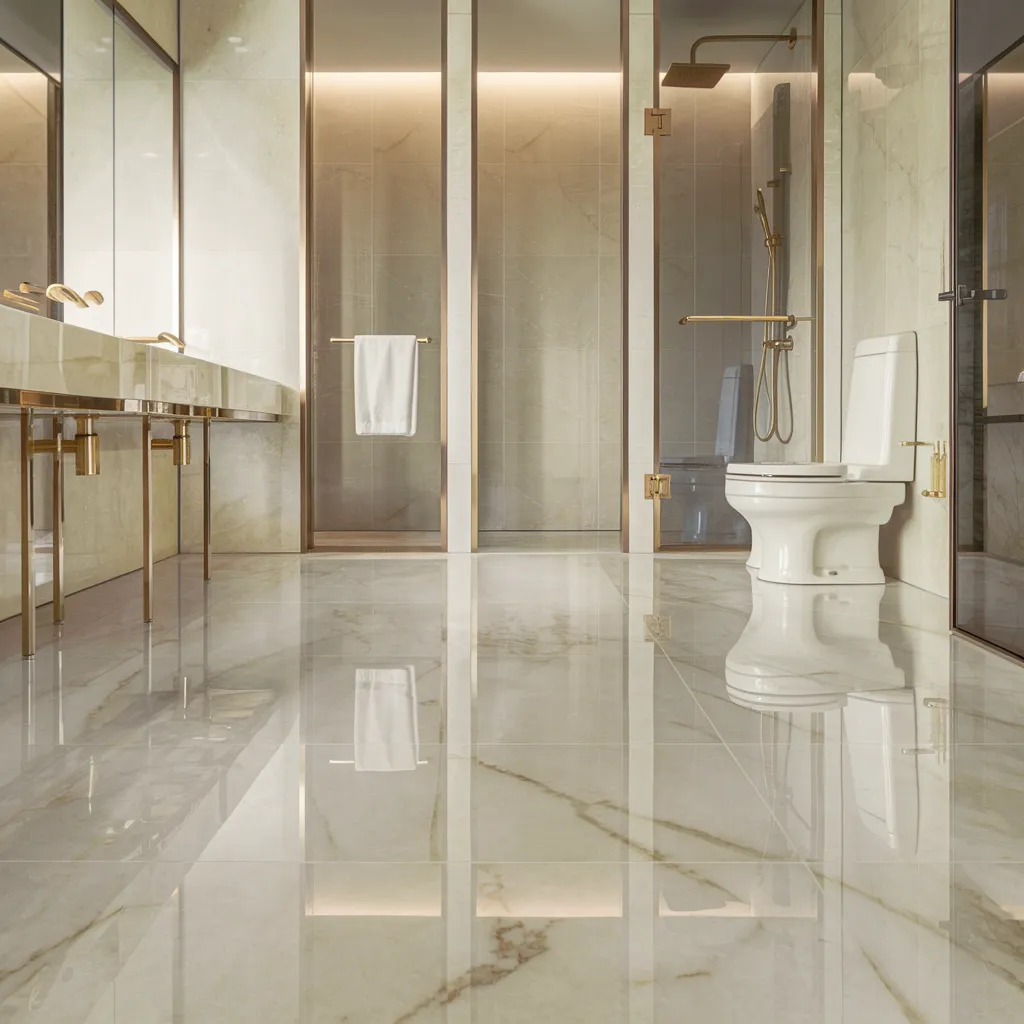 Must-See 31+ Floor Tile Designs That Blend Beauty and Durability 4 Sleek Marble Elegance