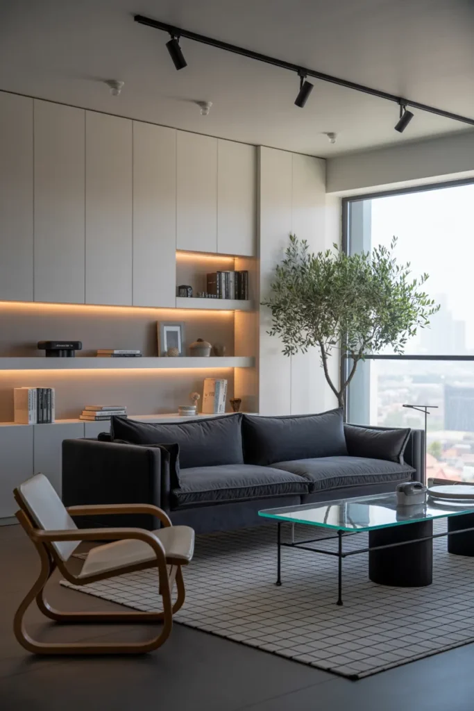 Sleek Scandinavian Living Room with Modern Touches