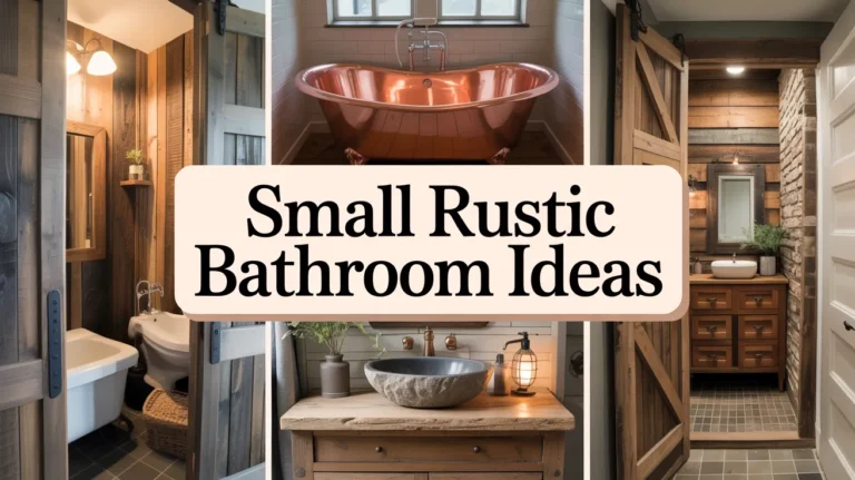 20 Small Rustic Bathroom Ideas That Add Instant Farmhouse Charm