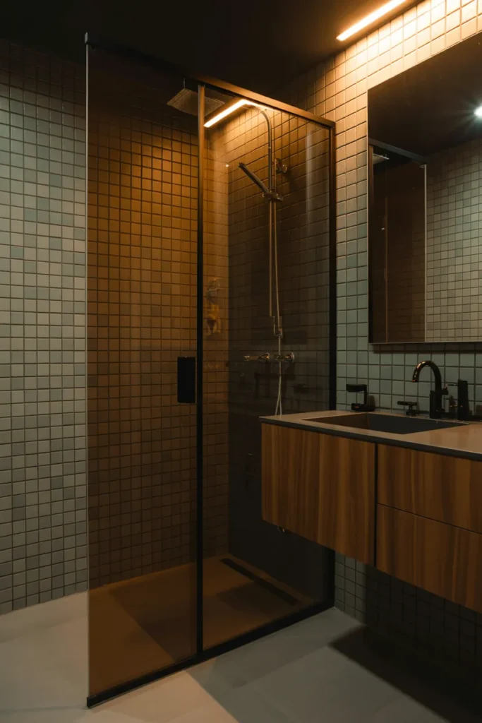 Smoky Glass Shower Enclosures