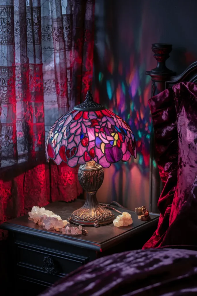 Stained Glass Lamps for Colorful Glow