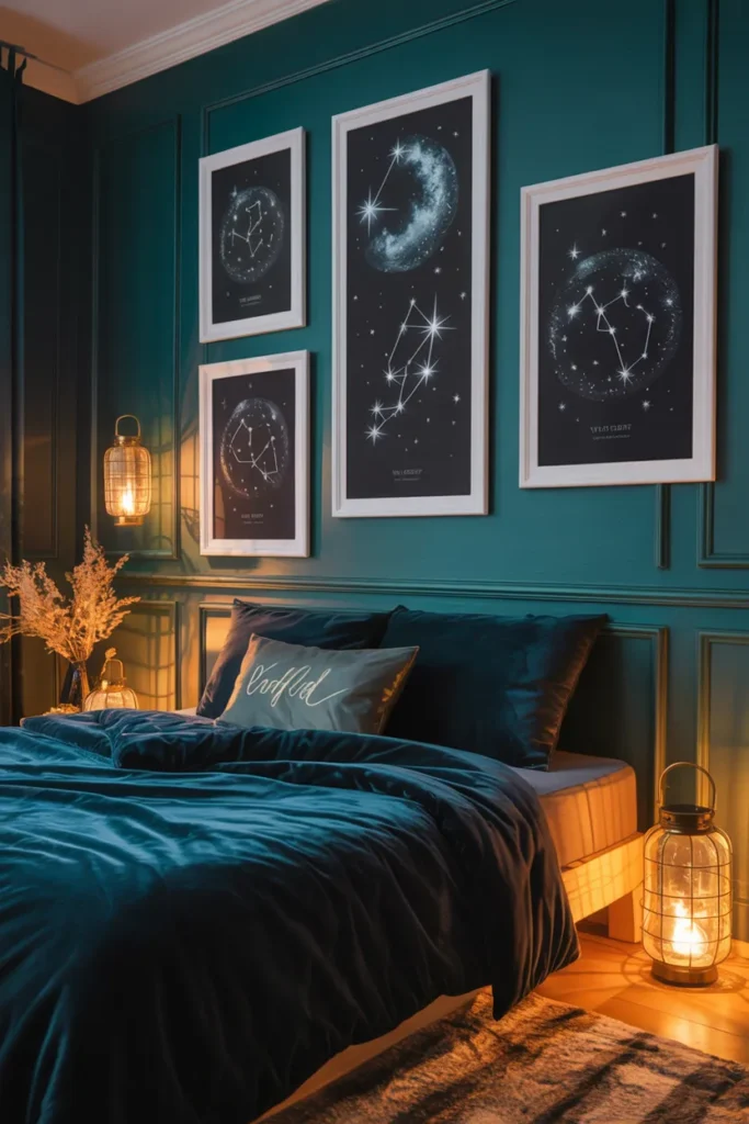 35 Witchy Bedroom Ideas to Transform Your Space into a Magical Sanctuary 36 Star Map Prints