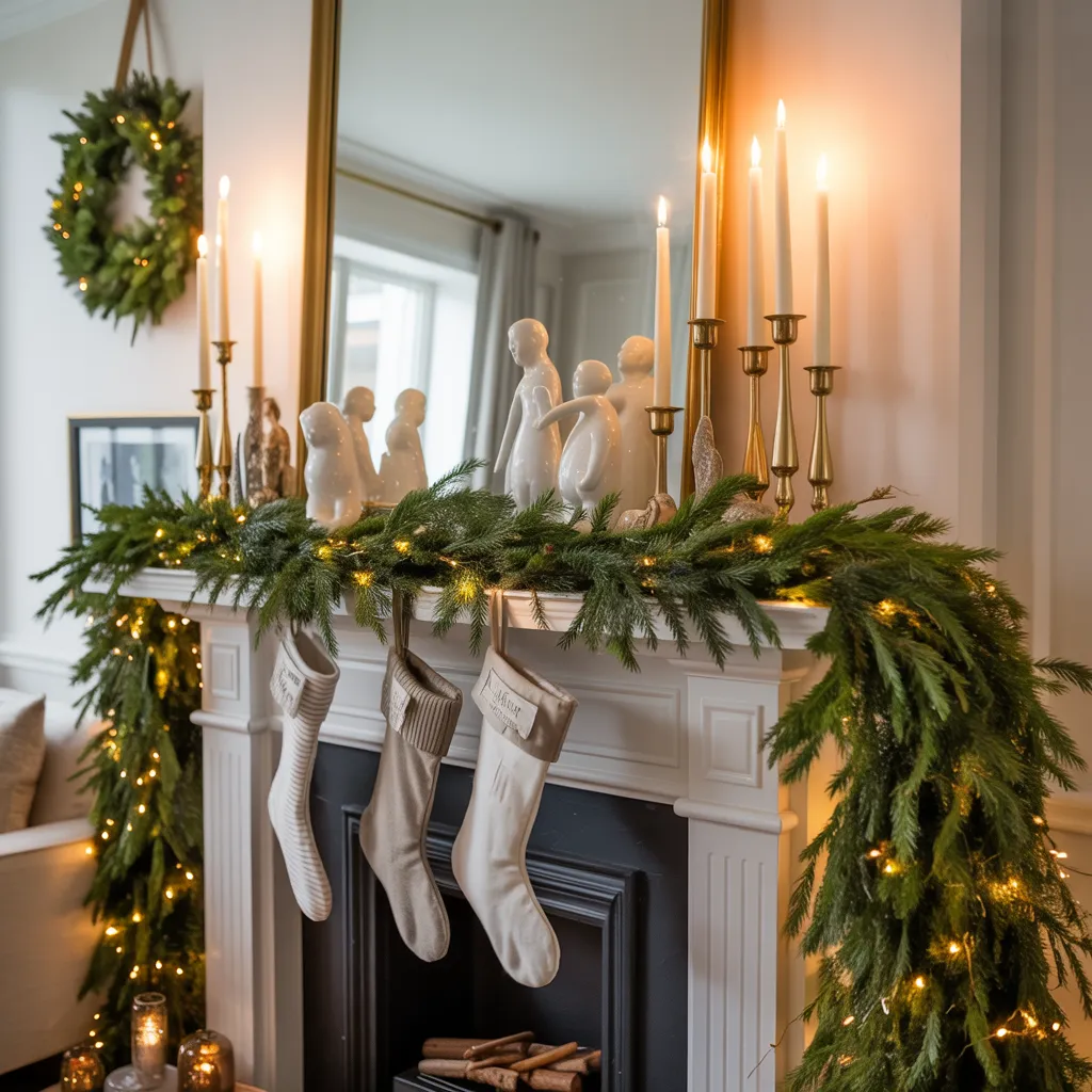 Statement Mantel with Mixed Heights