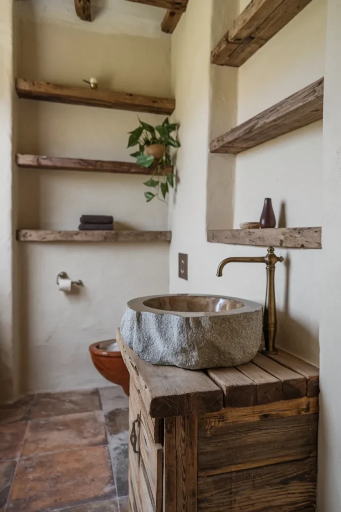 Stone Sink Basin for Natural Texture