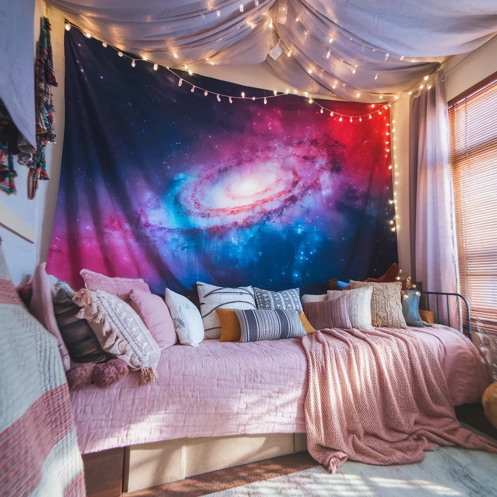 Tapestry Ceiling for a Cozy Retreat