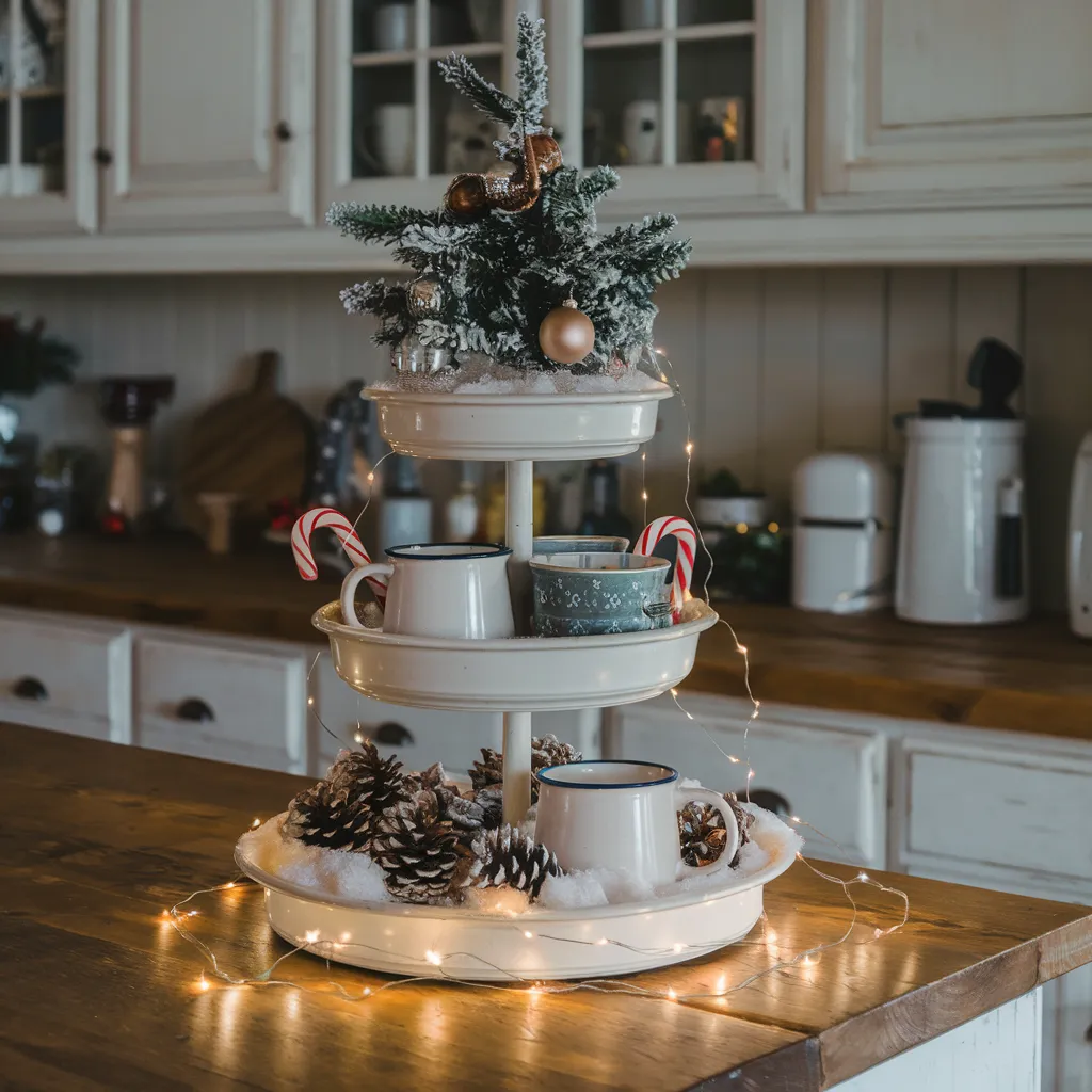 Tiered Tray Christmas Display