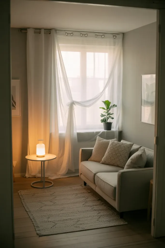 Transparent Curtains for Gentle Light