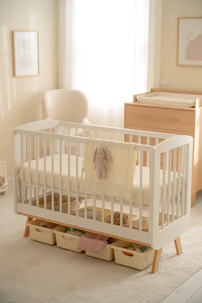 Under-Crib Storage Hack