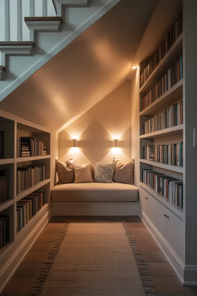 Under-the-Stairs Reading Corner