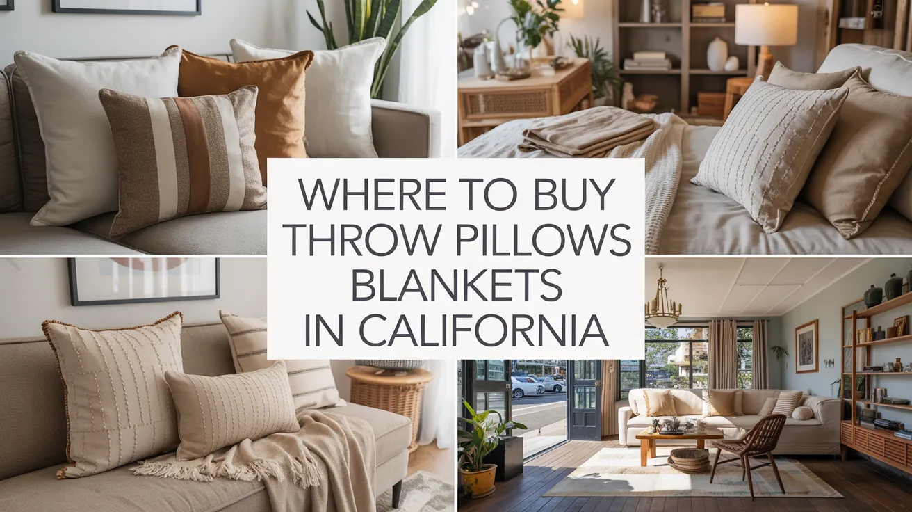 Where to Buy Throw Pillows Blankets in California