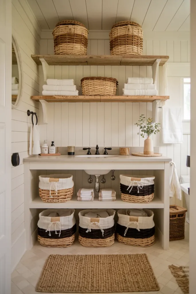 Wicker and Rattan Storage Baskets