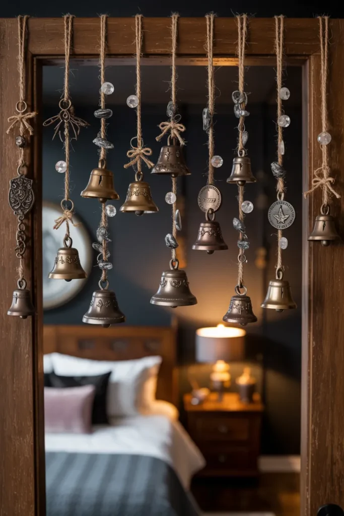 35 Witchy Bedroom Ideas to Transform Your Space into a Magical Sanctuary 37 Witch Bells on Doors