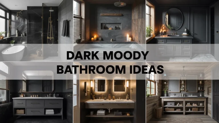 dark moody bathroom