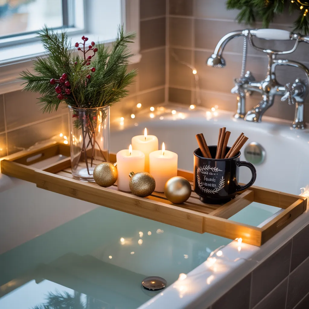Festive Bath Tray Display