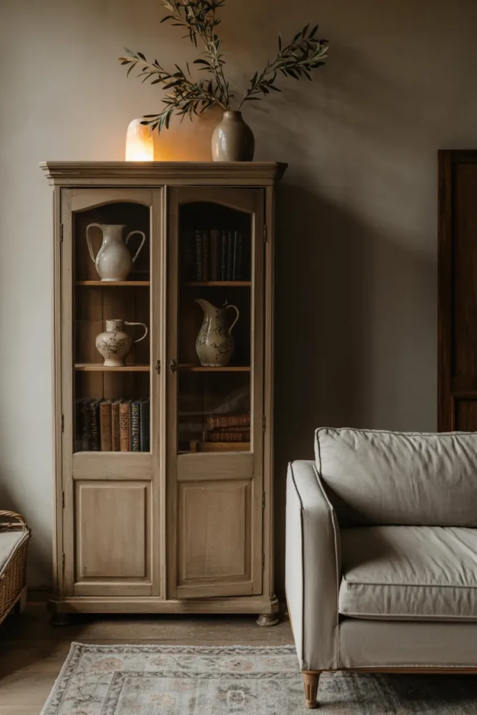 Antique Cabinet with Curated Charm
