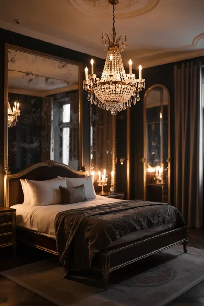 Antique Chandeliers and Warm Light