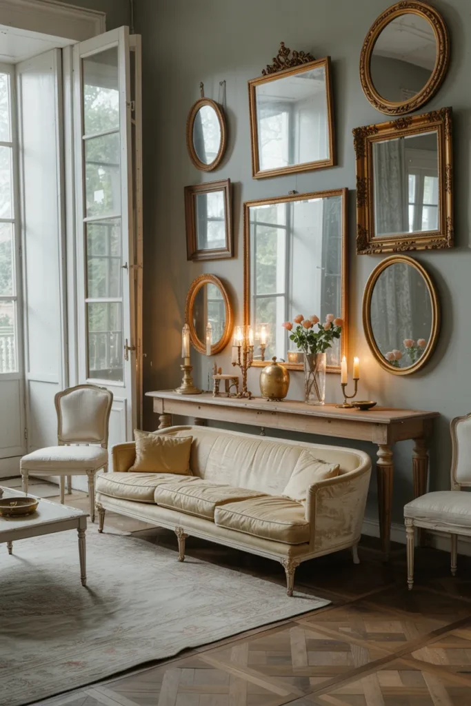 Antique Frames and Layered Mirrors