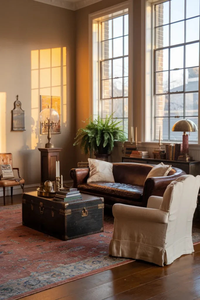 Antique Trunk Coffee Table Charm