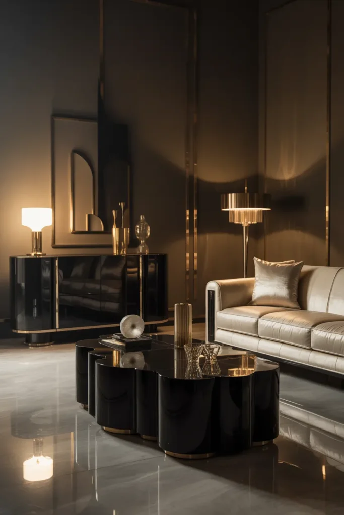 Black Lacquer Furniture That Defines Drama