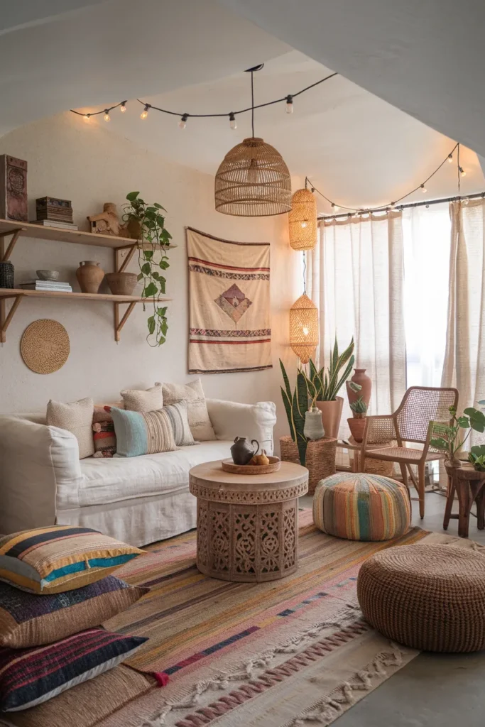 Bohemian Bliss Apartment Living Room