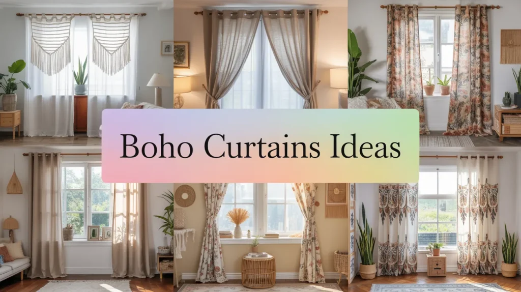 15 Boho Curtains Ideas That Will Instantly Transform Your Home into a Cozy Haven 2 Boho Curtains Ideas
