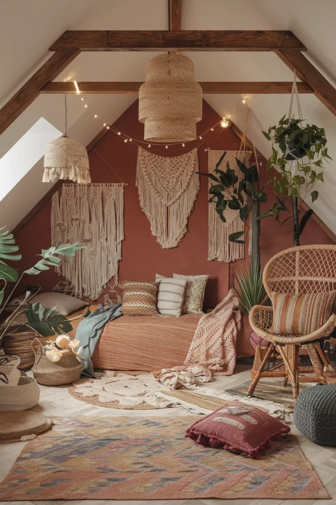 30 Attic Bedroom Ideas That Turn Forgotten Spaces into Dreamy Retreats 23 Boho Dream Loft