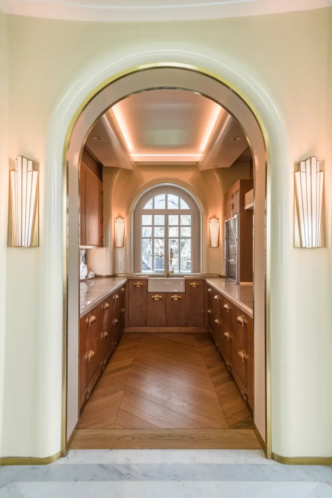 Brass Trimmed Open Archways